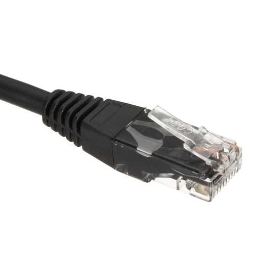 2.5M Black Programming Cable PLC Adapter Serial Port 9 Pins Female Dsub Download