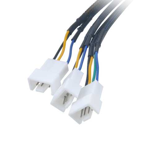 Akasa AK-CBFA06-30 Supports 3 PWM Fans From Single Motherboard PWM Header Extend Power Supply Cable