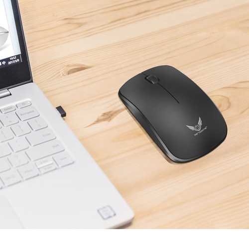 Zerodate 2.4Ghz Wireless Mouse 1600DPI 3 Keys Gaming Mouse Ergonomic Optical Mouse for PC Laptop