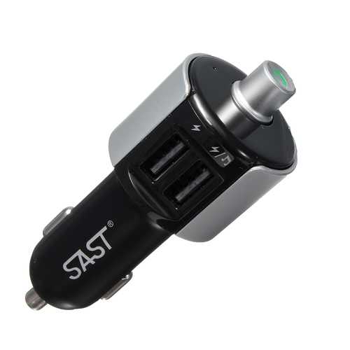 Wireless Car Bluetooth Kit FM Transmitter 2 USB Handsfree Charger Radio Adapter For iphone X 8/8Plus