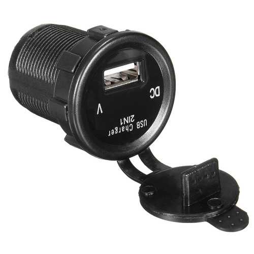 2 in1 Universal USB 12-24V Car Charger With Automobile Voltmeter Disply For iphone X 8/8Plus Samsung