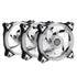 3PCS DC 12V RGB LED Adjustable Cooling Fan With Remote Controller For PC Cooling