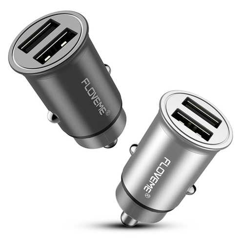 FLOVEME 4.8A Dual USB Ports Fast Car Charger For iPhone X 8Plus Oneplus 5t Xiaomi 6 Mi A1 S8