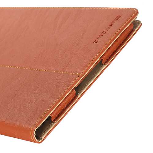 Original Tree-veins Leather Case Cover for Teclast P10 Brown