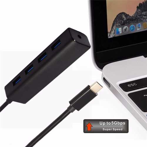 Laptop type-c transfer USB3.0 four hub OTG adapter GL3520 Chip U disk mouse keyboard extender