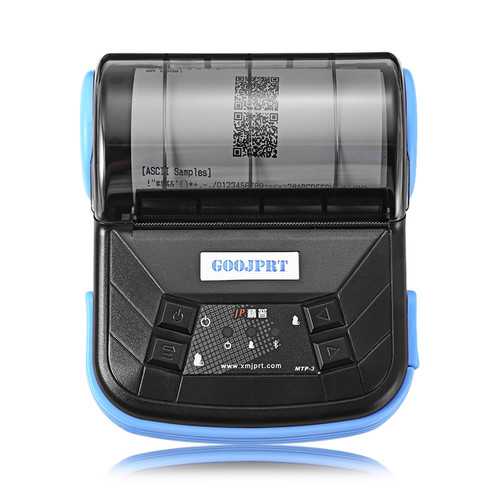 GOOJPRT MTP-3 Portable 80mm Bluetooth Thermal Printer EU Plug Support Android POS Multi-language