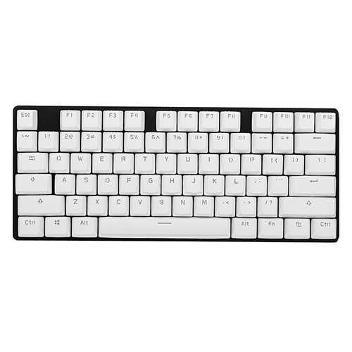 61 Key ANSI Layout OEM Profile PBT Keycaps Light Translucent Key Caps for 60% Mechanical Keyboard