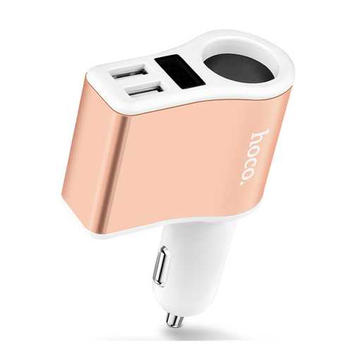HOCO Z10 Dual USB 5 V 2.4A LED Display Car Charger for Samsung Xiaomi iPhone Huawei