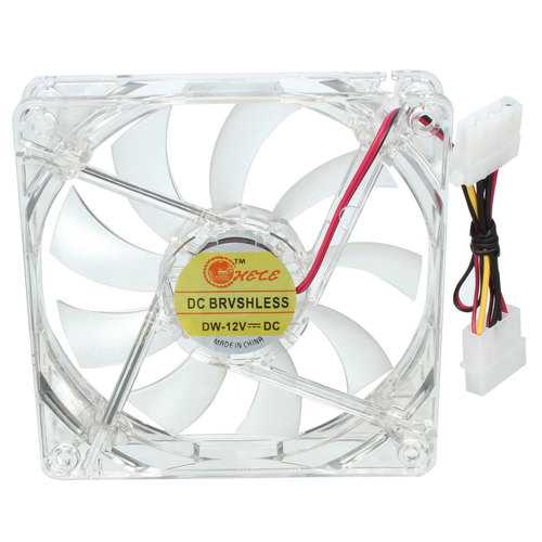 DC 12V 4Pin 120mm 4 RGB Neon Blue LED Light PC Computer Case Cooling Fan Cooler Heatsink