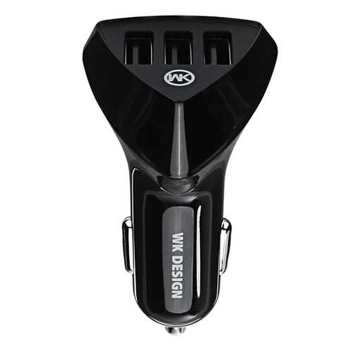 WK 3 Ports Fast Car Charger For iPhone X 8Plus Oneplus 5t Xiaomi 6 Mi A1 Note 3 S8 Note 8