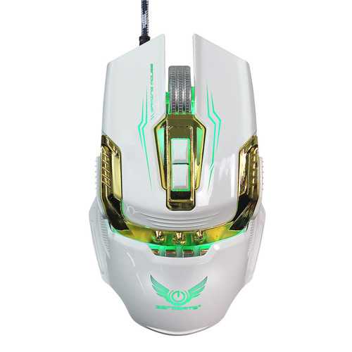 Zerodate X900 7 Buttons 3200DPI Adjustable Backlight Effect Mechanical Macros Define Gaming Mouse