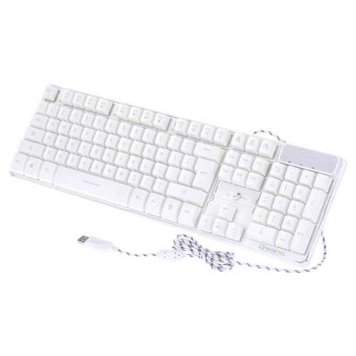104 Keys 3 Colors Backlight Adjustable Game Keyboard USB Wired