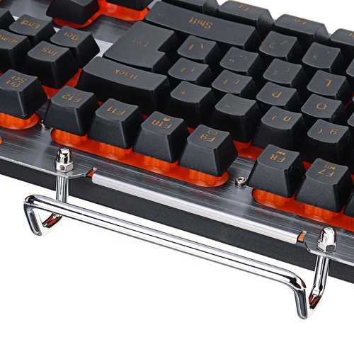 PK-810 104 Keys USB Wired Orange Backlit Mechanical-Handfeel Gaming Keyboard