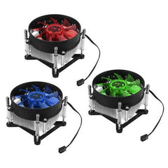 90*90*25mm 4Pin 12V Red Blue Green LED CPU Cooler Cooling Fan for Intel 1150 1155 1156 1151