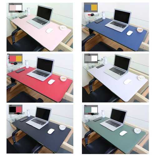 120x60cm Both Sides Two Colors PU leather Mouse Pad Mat Large Office Gaming Desk Mat