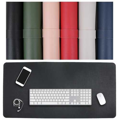 90x45cm Both Sides Two Colors PU leather Mouse Pad Mat Large Office Gaming Desk Mat