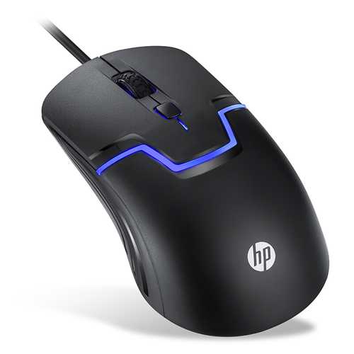 HP® M100 1600DPI USB Wired 7 Colors Backlit Optical Gaming Mouse