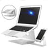 Universal Dual Bracket Aluminium Alloy Anti-slip Moving Desktop Holder Stand for Cell Phone Macbook