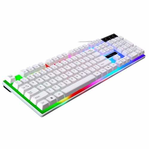 G21 Colorful Backlight 104Keys Gaming Keyboard Mechanical Feeling Waterproof Keyboard for PC Laptop