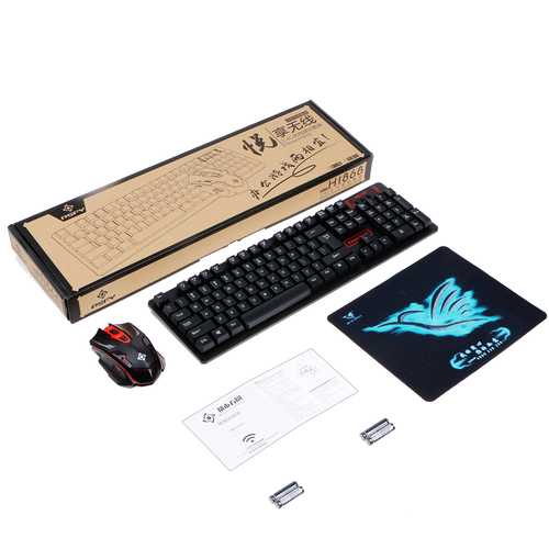 ARCHEER 2.4GHz Wireless Keyboard and Mouse Combo Set for Desktop PC Laptop Notebook