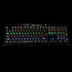 104Keys Blue Switch LED Backlight Mechanical Gaming Keyboard With Hand Holder USB Wired