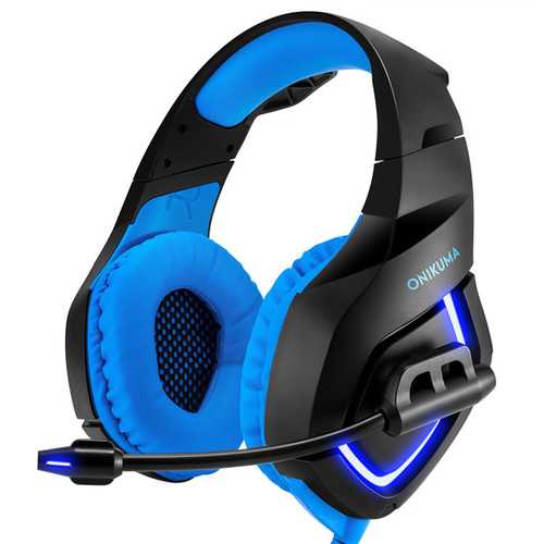 Universal 3.5mm Stereo USB LED Gaming Headset Headphone with Mic for PS4 Xbox One Computer Tablet
