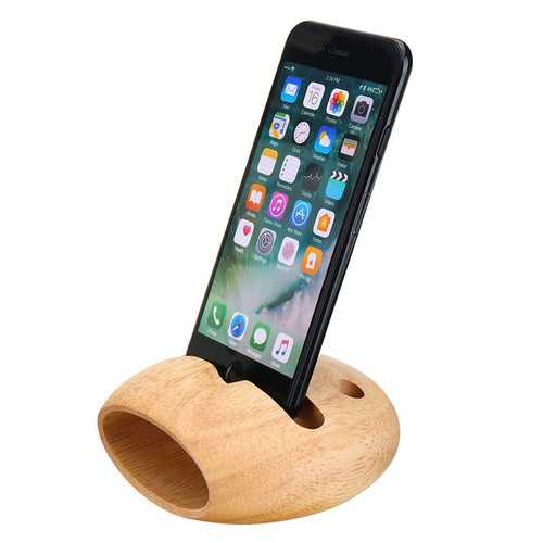 Bakeey Wooden Sound Amplifier Pen Stand Cable Organized Charging Desktop Phone Holder for Xiaomi
