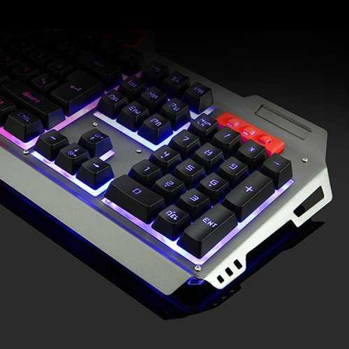 104Keys USB Wired Backlit Mechanical Hand-feel Gaming Keyboard Mouse Mouse Pad Set