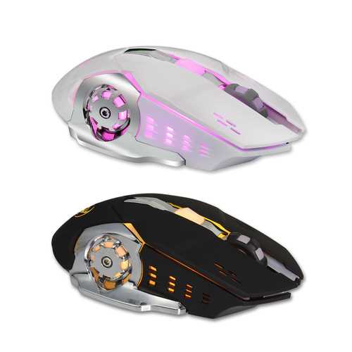 HXSJ M70 2.4GHz 2400DPI Wireless Rechargeable Gaming Mouse Ergonomic Optical Mouse