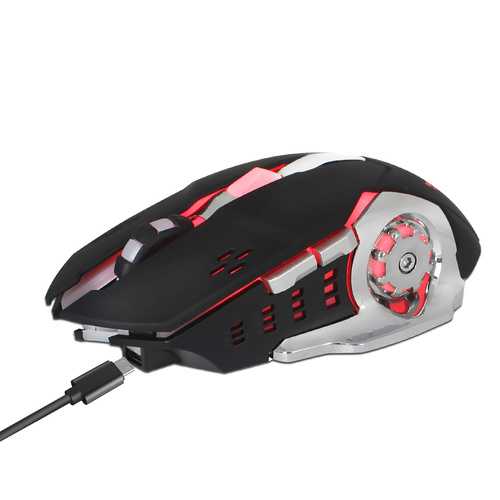 HXSJ M70 2.4GHz 2400DPI Wireless Rechargeable Gaming Mouse Ergonomic Optical Mouse