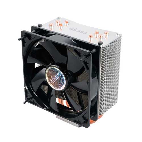 Akasa 4 Pin 4 Heat Pipes 12cm PWM CPU Cooling Fan Cooler for  for Intel LGA775 LGA2011 for AMD