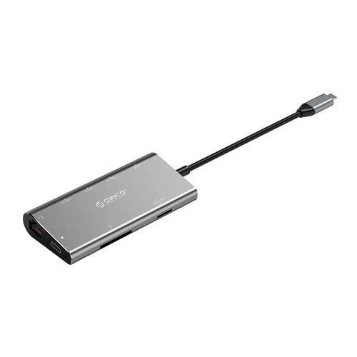 Orico CLH-W2 Type-C to 3 USB 3.0 4K HDMI PD Charge Hub TF SD Card Reader RJ45 Port USB Hub