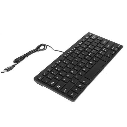 78 Keys Slim Mini USB Wired Keyboard for Notebook Laptop Computer