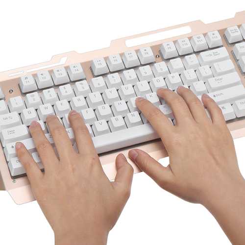 G700 104 Keys USB Wired Mechanical Hand-feel Gaming Keyboard and 2400DPI Mouse Combo Set