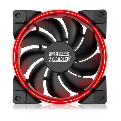 Pccooler Halo 12cm 1600RPM RGB LED Light Cooling Fan 4 Pin PWM Support ASUS AURA For CPU Cooler