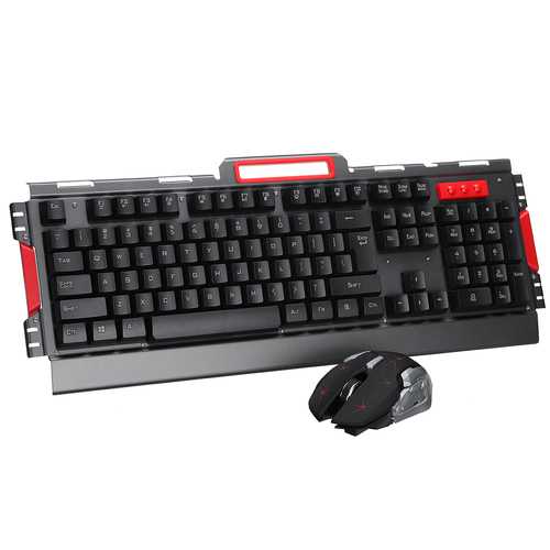 HK50 Wireless 104 Keys Keyboard and Gaming Mouse Combo Set Gaming Suit