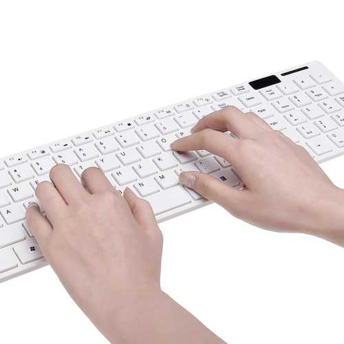 Ultra Thin 2.4GHz Wireless 101 Keys Keyboard and 1000DPI Mouse Combo Set With Keyboard Cover