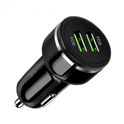 Bakeey 18W Dual QC3.0 USB Fast Car Charger With LED Light For Oneplus 5t 6 Xiaomi 6 Mix 2s S9+