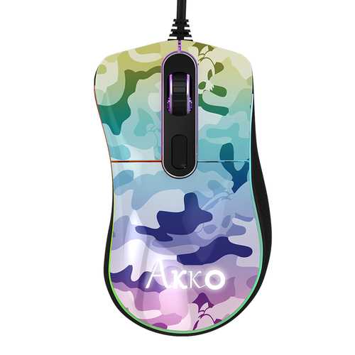 Akko Retro Cat Series Pixart 3320 4000DPI USB Wired RGB Backlit Optical Gaming Mouse