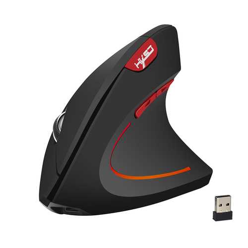 6D Rechargeable 2.4GHz 2400DPI Wireless Vertical Mouse Gaming Mouse Ergonomic Design