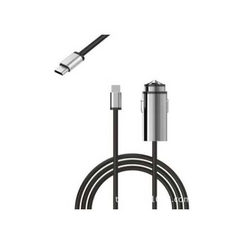 OKIT C11 8W 5V 3.1A Fast ChargeUSB Car Charger with Type-c Cable for Mobile Phone