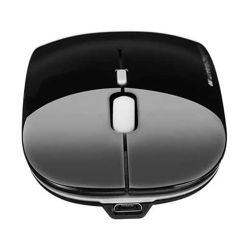 2400DPI Rechargeable 2.4GHz Wireless Mouse Ultra-thin Optical Mouse for Laptops Computers