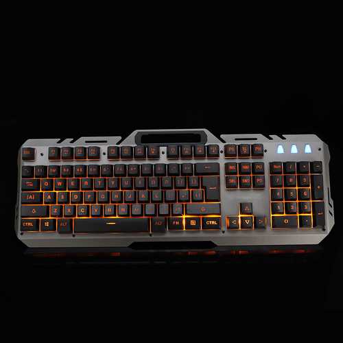 104 Key USB Wired Backlit Mechanical Handfeel Gaming Keyboard with Phone Support