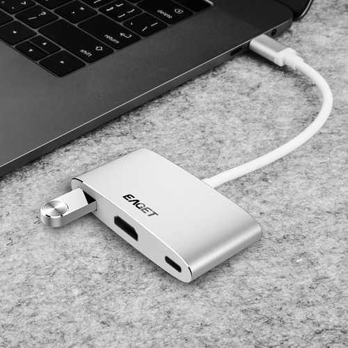 Eaget CH13 3 In 1 Type-C to USB 3.0 HDMI Type-C  Converter Multifunction HUB For Macbook Tablet PC