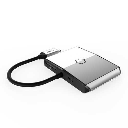 Eaget CH35s 3 In 1 Type-C to 3 USB 3.0 Ports Type-C SD TF Hub Reader For MacBook Tablet PC