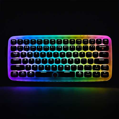 AJazz Zero Bluetooth Wired Blue Switch RGB Mechanical Gaming Keyboard for Laptop Tablet Desktop PC