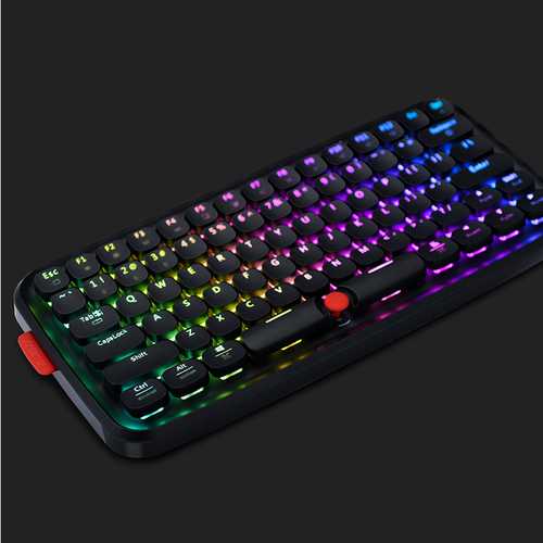 AJazz Zero Bluetooth Wired Blue Switch RGB Mechanical Gaming Keyboard for Laptop Tablet Desktop PC