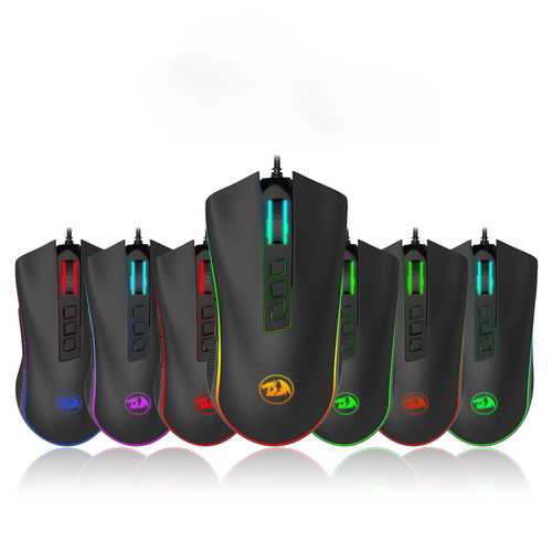 Redragon M711 10000 DPI 7 Programmable Buttons Optical Gaming Mouse 7 Chroma Lighting Effect