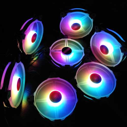 120mm 12V 1400 RPM Multi-Colored RGB PC Cooling Fan Cooler Heatsink