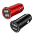 USAMS 3.1A Dual USB Ports Fast Car Charger With LED Light For Smart Phone Tablet Camera MP4